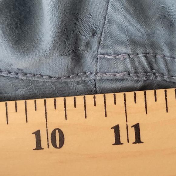 Marc by Marc Jacobs Blue Cotton Flower Pattern Rolled Hem Shorts Women Size 6 - Picture 5 of 8